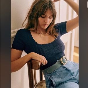 NWT Sézane Anil top